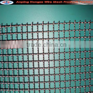 square screening galvanized stainless steel crimped wire mesh (ISO9001 manufacturer)
