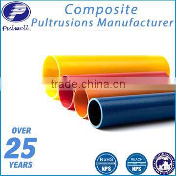 non-conductive long life maintenance free fiberglass round tube