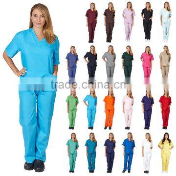 2017 New Hospital Design Medical scrub/scrub suit/nurse uniform of