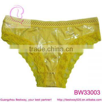 Very hot sexi photo of silver printing underwear for women