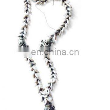 Seashell Gypsy Vintage Banjara Cowri shell pendant tribal boho necklace