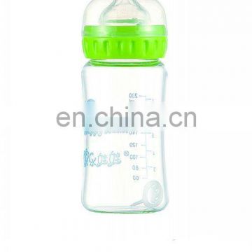 200ML Wonderful design BPA Free Wide neck crystal glass baby bottles, baby products