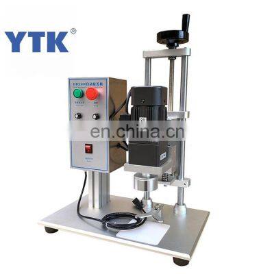 DDX450 Semi Automatic Desktop Pneumatic Plastic Caps Screw Machine Cosmetics Water Beverage Glass Spray Bottle Capping Machine