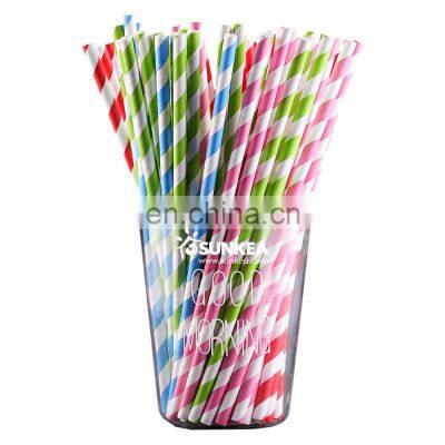 Takeaway straws Food Grade Solid Color Disposable Biodegradable Drinking Paper Straw