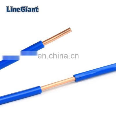Professional customized 10 awg 2.5mm PVC insulated copper electric electrical wires cables for LED