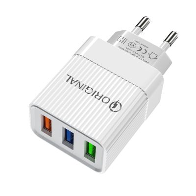 Hot sale EU US plug 3USB port is suitable for different mobile phone adapter charging