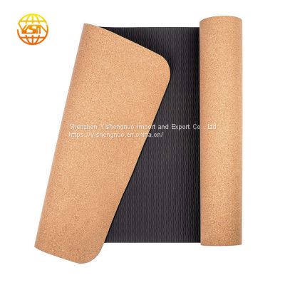 Eco Friendly Extra Thick Exercise Tpe yoga mats cost Cork Yoga Mat Natural Rubber