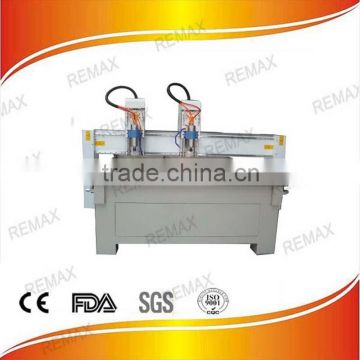 jinan Remax high precision 4.5kw spindle two head 3d cnc router for metal