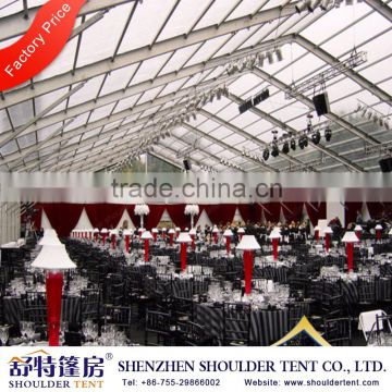 10m width Ourdoor Tent with Glass Wall for Sale