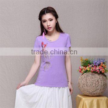 Ladies fashion t shirts price china import t shirts