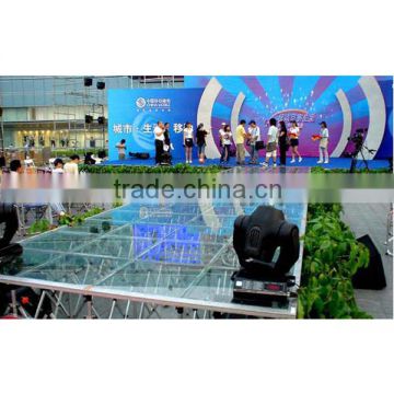 Outdoor event plexiglass/ acrylic wedding stage with collapsable risers                        
                                                Quality Choice