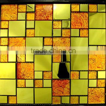 High quality of metal mix glass mosaic tile.
