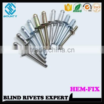 HIGH QUALITY HOT SELLING FACTORY HIGH SHEAR STRENGTH HEM TYPE RIVETS FOR TRUCK