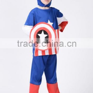 Halloween Party Child Captain America Cosplay costume kids fancy dress costume for kids