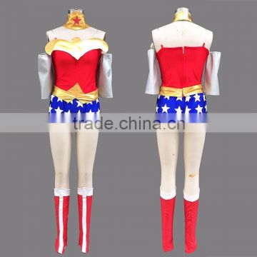 Wholesale Customized Wonder Woman Superhero Superman Costume Adult Halloween Costume