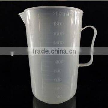 2000ml pp plastic beaker /beaker for test/2000ml plastic measuring cup