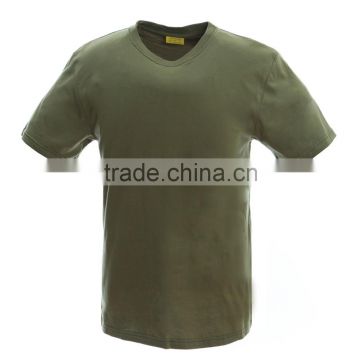 Military green t shirts 100% cotton short sleeve o-neck