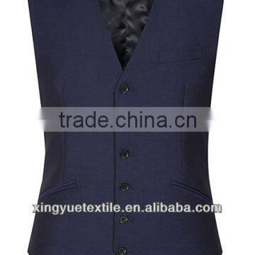 65%polyester / 35%rayon men's suit waistcoat