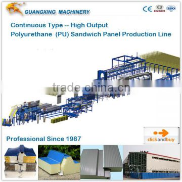 High Speed Used Polyurethane Sandwich Panel Production Line