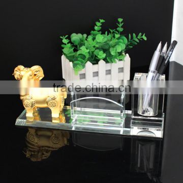 2016 latest gold sheep figurines crystal business souvenirs