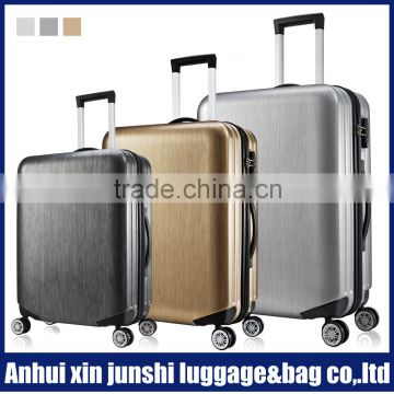 export hand hard case business travel light trolley luggage with TSA lock
