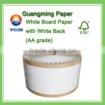 450gsm c2s duplex board white back paper double white board paper