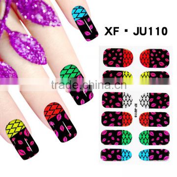 2016 factory price full cover 3d gradient gel nail stickers