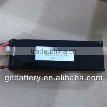 20C 11.1V2200mAh rc helicopter removable li-ion battery pack