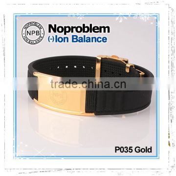 Noproblem P035G smart fitness charm friendship elastic germanium bio magnetic bracelet