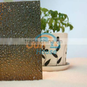 Polycarbonate embossed sheet for decorative