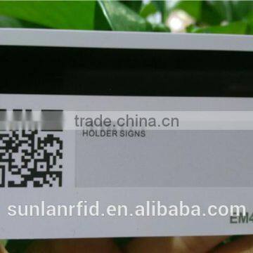 Blank Low Frequency 125KHz Magnetic Strip Card with QR Code