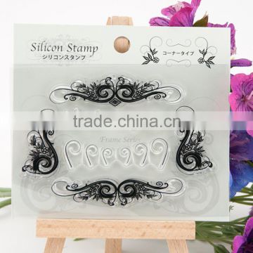 Decorative Carton Grass Rubber Stamp