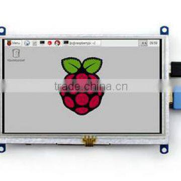 Raspberry Pi 2 LCD Display 5inch 800*480 TFT Resistive Touch Screen HDMI Interface for All Rev of Rapsberry pi 3 A/A+/B/B+/2 B
