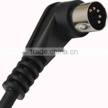MIDI Cable Right-angle 7-pin DIN to 7-pin DIN 25 ft