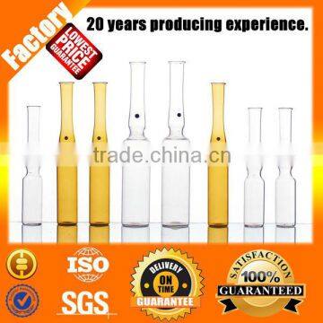 ISO1987-1 standard 1ml pharmaceutical glass ampoule