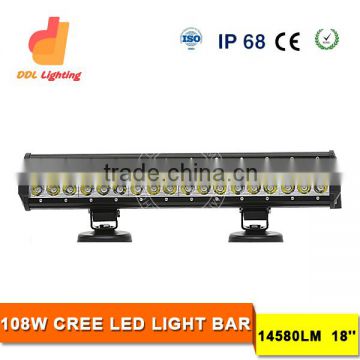 14580lm 108w double row 12v 24v led bar lights, led light bar for 4x4 offroad, trucks