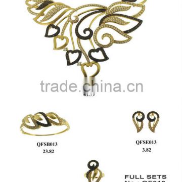 18k solid full jewelry set ,as a gift for women QF013