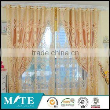 100% polyester sheer blackout curtain fabric