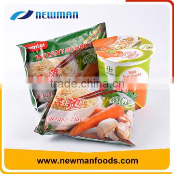 Custom healthy instant noodle various flavors delicious snack foods