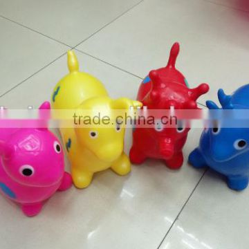Customized pvc riding zoo animal for kids play, inflatable animal toys for kids