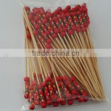Length 9/12 centimeter decorative fruit toothpicks/stick for party