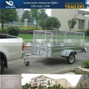 8x5 hot dipped galvanized cage trailer