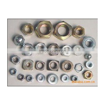 custom industrial nut and washer with spring washer&flat/curved/hexagon bolt nut shape