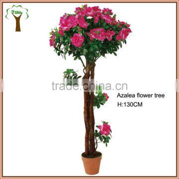 4' high plastic azalea blossom flowering tree
