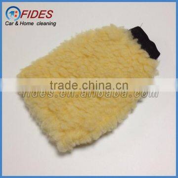 soft synthetic car wash mitt wool for car polishing and cleaning