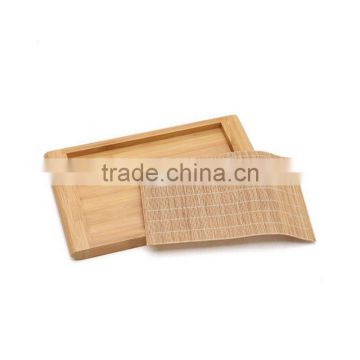 Customized nice tray salver on sale, bamboo tray, with handle