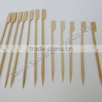 branding barbecue meat flat skewer wooden bbq skewer