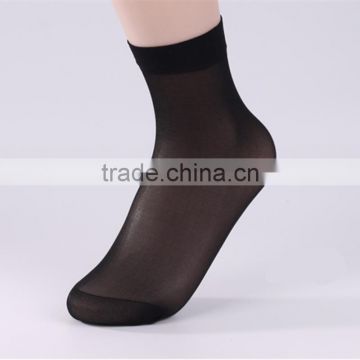 Amazing 10 Pairs/ lot Black nude Pure Color Short Sock Thin Transparent Crystal Silk Socks Girl Summer Women's Socks