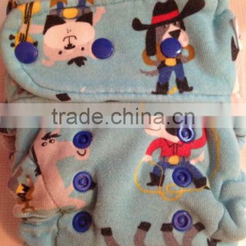 Cotton Baby Diapers with Cartoon Pattern