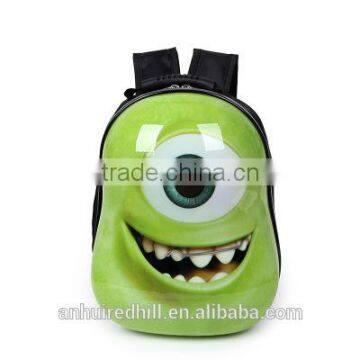 R1876H 2017 3D Innovation Kid backpack ABS eggshell cartoon school bag for kids comic backpack